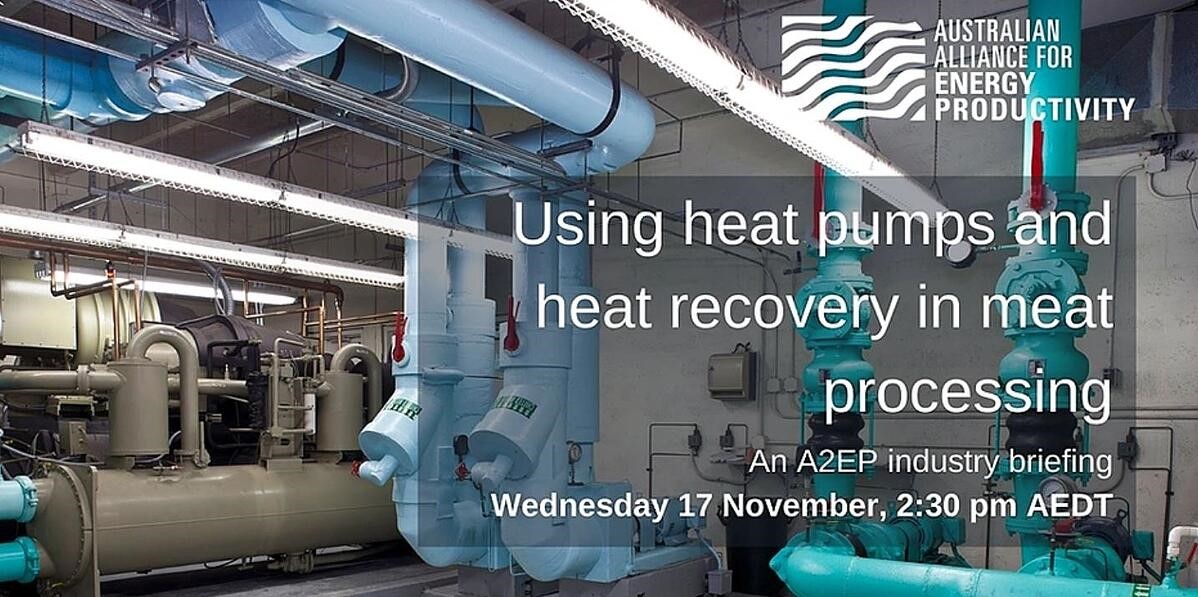Using heat pumps and heat recovery in meat processing